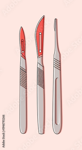 Medical Scalpels: Precision Instruments for Surgical Procedures, Accurate Incisions Required
