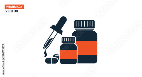 Medical Supplies And Pharmaceutical Essentials Graphic Illustrative Design