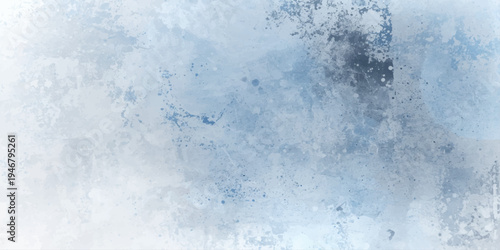 A cold blue liquid texture features fresh water drops on a window and wall backdrop with a frozen winter ice pattern and a wet sea foam splash surface