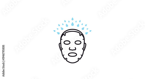 A simple line drawing of a stressed face.