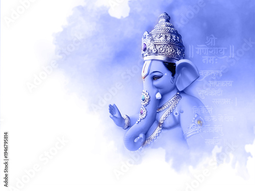 Lord Ganesha, is one of the best-known and most worshiped god in the Hindu religion lord Ganesha of Indian festival tradition