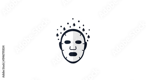 A facial mask with steam treatment.