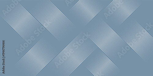 Abstract hexagon lines on gray background. Geometric stripe line art design modern