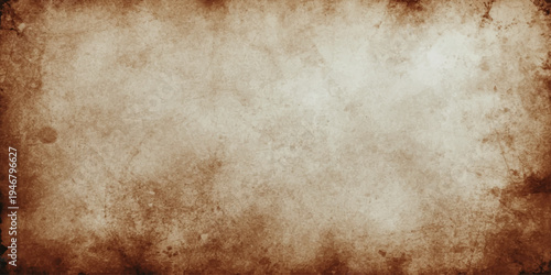 Aged vintage parchment background with a stained grunge texture and weathered antique paper pattern for a retro blank page design