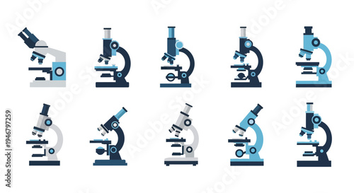 Collection of various microscope illustrations.
