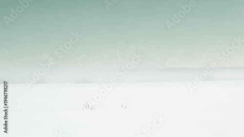 Soft Focus White and Green Gradient Texture.