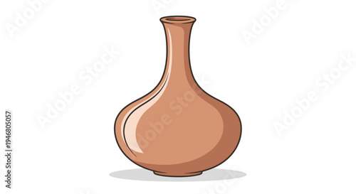 Clay Pottery Vase Ceramic Decoration Bottle.