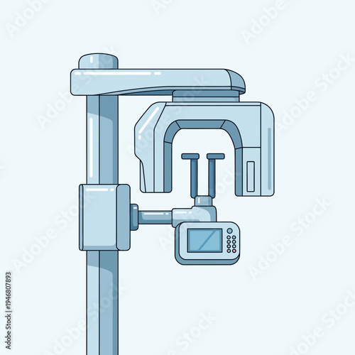 Modern Dental X-Ray Machine Depicting Precision and Technological Advancements in Dentistry