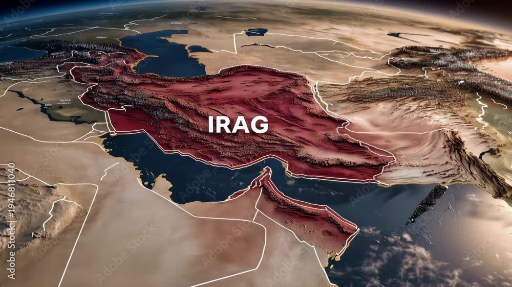 map-of-iraq-highlighted-on-globe-middle-east-region-geopolitics