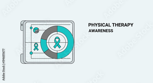 Modern Illustration Highlighting Physical Therapy And Health Awareness For Well-Being