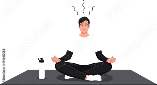 Man practicing meditation for peace and mental clarity
