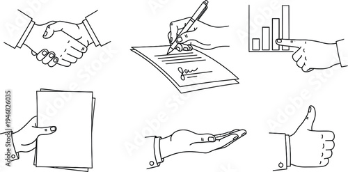 Signing and verifying documents with signatures and handshakes