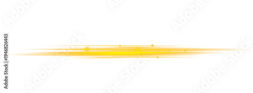 Yellow shining flare sparkles with radiant star particles and glowing dust. Soft beam light spreads around the center. Luminous sunshine effect creates warm bright glow.