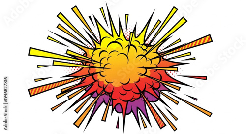 Explosion colorful abstract background.