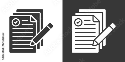 Criteria Icon Set Vector Collection Isolated In Black And White