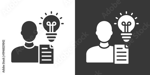 Learning Icon Set Vector Collection Isolated In Black And White