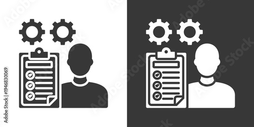 Assessment Icon Set Vector Collection Isolated In Black And White
