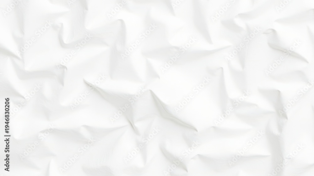 Fototapeta premium white crumpled paper texture background abstract wrinkled paper surface