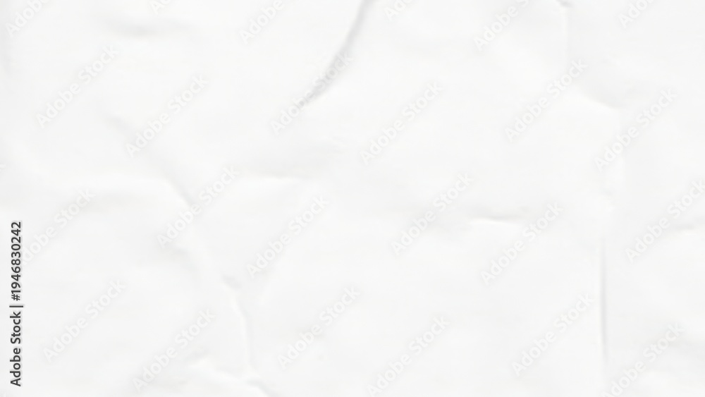 Fototapeta premium white crumpled paper texture background abstract wrinkled paper surface