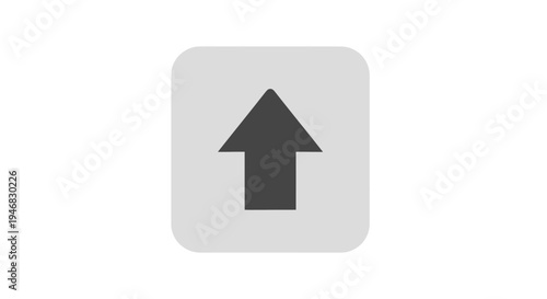 Arrow icon pointing upwards on a rounded square, symbolizing progression and direction