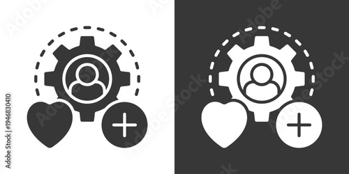 Competency Icon Set Vector Collection Isolated In Black And White
