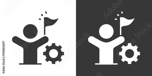 Success Icon Set Vector Collection Isolated In Black And White