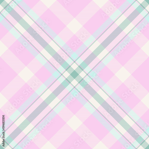 Grand pattern vector check, ornate fabric plaid background. Scrap tartan texture textile seamless in light and white colors.