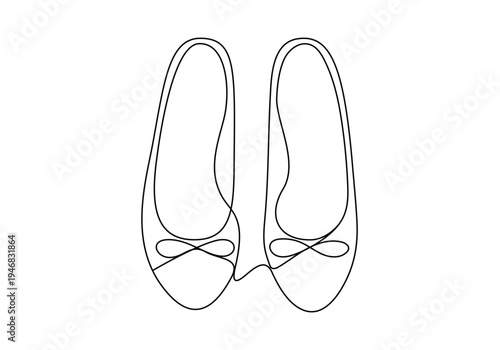 One continuous single drawing line art flat doodle shoe, sandal, elegance, fashion, leather, female, foot. Isolated image hand draw contour on a white background