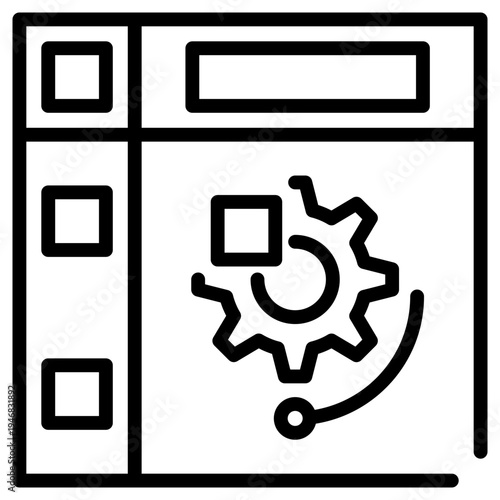 Firewall Outline Icon