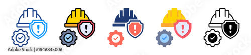 Safety Control Icon Sheet Multiple Style Collection 