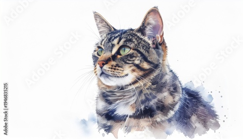 ネコのイラスト（白い背景）