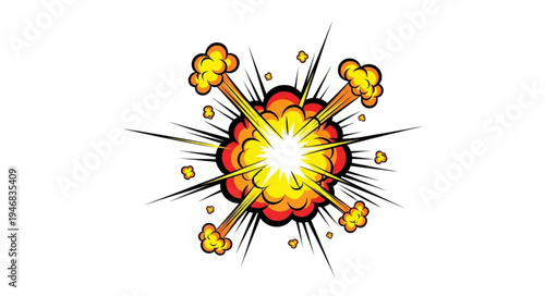 Explosion Fire Blast Effect.