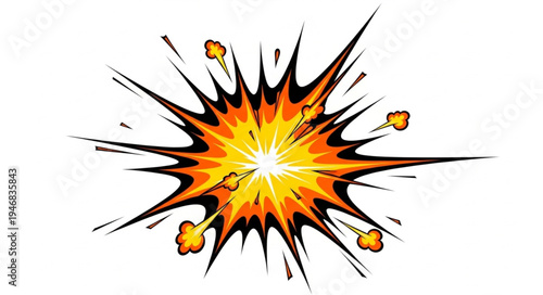 Explosion Fire Blast Effect.