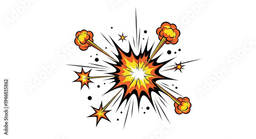 Explosion Fire Blast Effect.