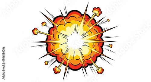 Explosion Fire Blast Effect.