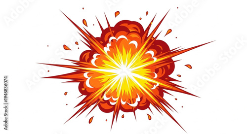 Explosion Fire Blast Effect.