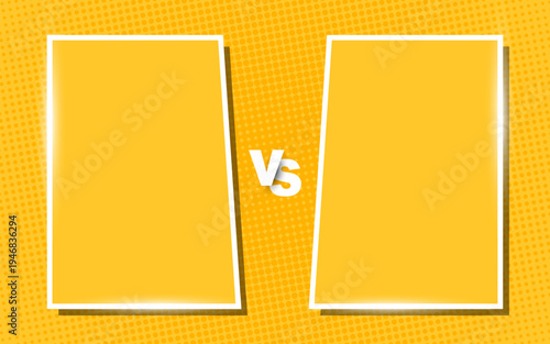Versus in comic style background. vector illustration.