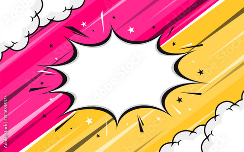 Comic versus fight template background. Vector illustration.