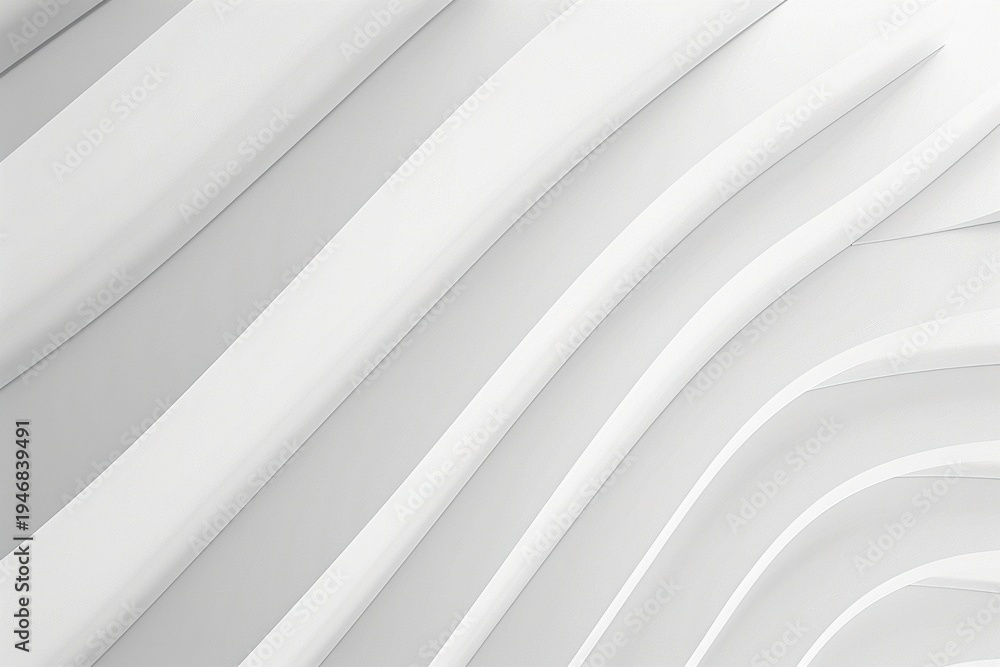 Obraz premium Clean white abstract wallpaper with delicate geometric lines