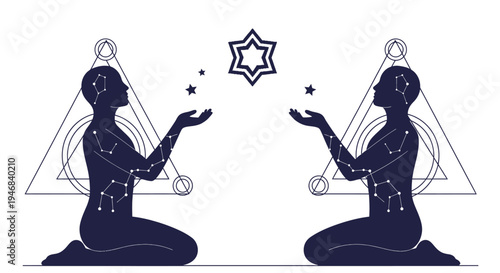 Cosmic Twins: Spiritual Connection, Astrology, Sacred Geometry