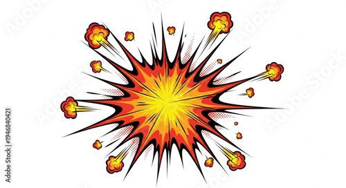 Explosion Fireworks Light Effect.