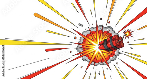 Explosion Fireworks Light Show.