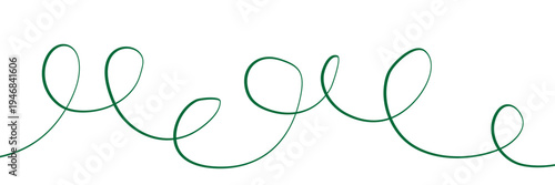 Line squiggle cable Wavy line with flowing curves Seamless pattern of continuous wavy lines Curved single line Single