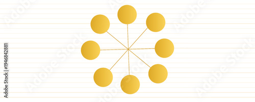 gold chemical molecule design element