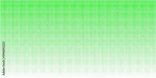Abstract green halftone dots gradient background with circles pattern for modern pop art design. vector illustration