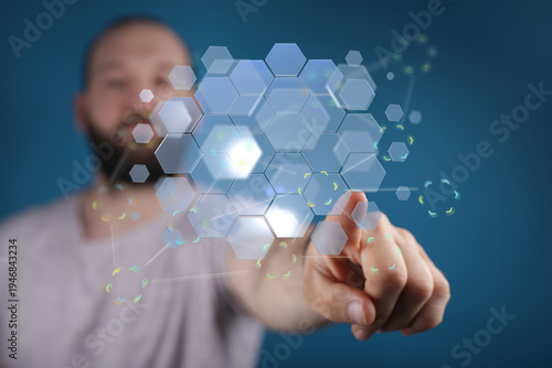 Concept of technology, digi...