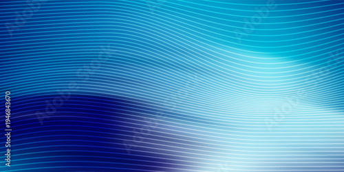 Abstract Blue Wavy Lines Background for Technology and Corporate Design Presentations and Digital Media