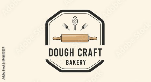 Bakery logo with rolling pin 5.