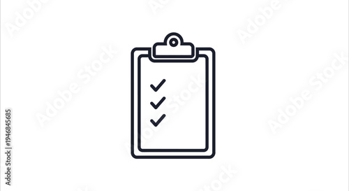 Clipboard with check marks icon.