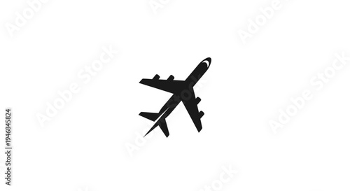 Airplane flying in the sky high.